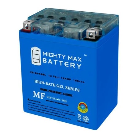 Ecom Group Inc Mighty Max Battery YB12A 12V 12AH / 165CCA GEL Battery YB12A-AGEL